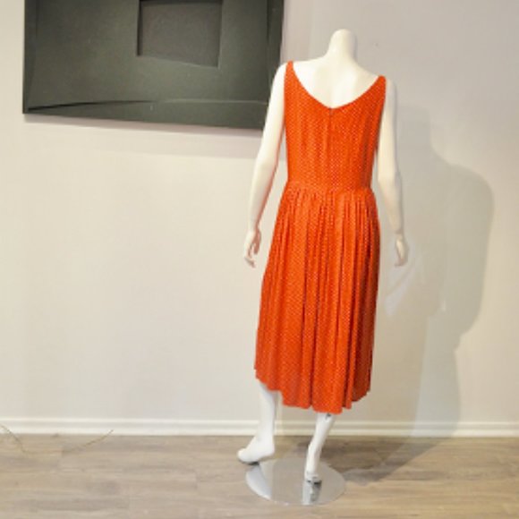 Vintage 90's Nathalie Seaver-Pindot Sundress - Picture 5 of 8